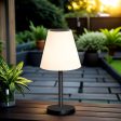 Amelia Solar & Battery Operated LED Table Lamp RGBW Outdoor or Indoor 452mm High, PL0214 Cheap