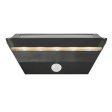 Agena Solar LED Wall Light with Sensor 5w Black For Cheap