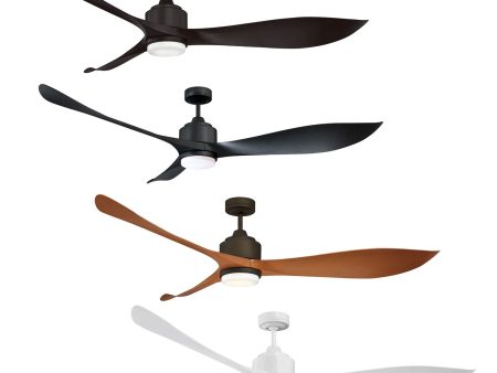 66  Eagle XL DC Ceiling Fan Black, Graphite, Oil Rubbed Bronze, White with Light FC368163 Mercator Lighting Supply