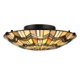 Alcott 2Lt Flush Mount Ceiling Light in Valiant Bronze Online