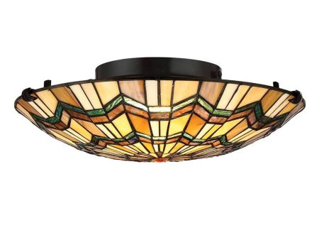 Alcott 2Lt Flush Mount Ceiling Light in Valiant Bronze Online