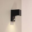 Atlas Sensor Outdoor Wall Light Black, White Hot on Sale