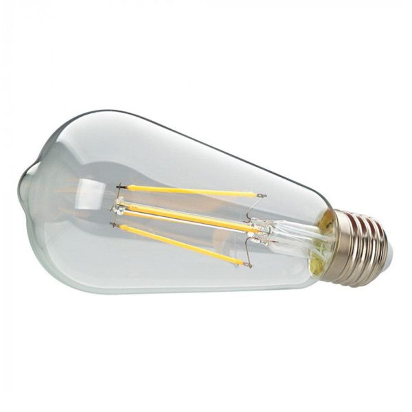 8w LED E27 Pear Globe Warm White 2700k VINTAGE-8E64 For Discount