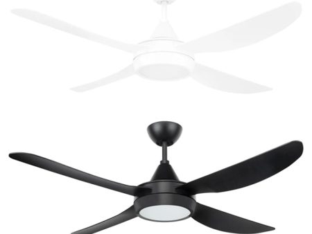 52  Vector-II AC Ceiling Fan White, Black with Light 22293 XX Brilliant Lighting For Cheap