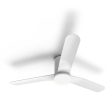 52  Anglesea DC Ceiling Fan Satin White with Light ANGLESEA 52 LT WH Atom Lighting Online now