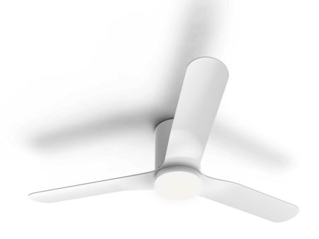 52  Anglesea DC Ceiling Fan Satin White with Light ANGLESEA 52 LT WH Atom Lighting Online now