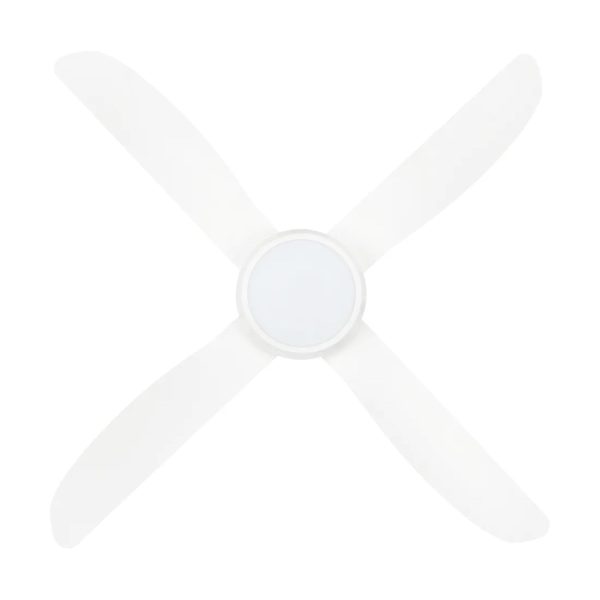 48  Vector II AC Ceiling Fan White, Black  with Light 22291 Brilliant Lighting Hot on Sale