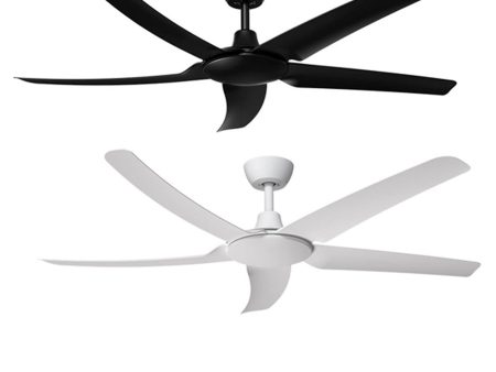 56  Hover DC Ceiling Fan Black, White 60060, 60061 Domus Lighting Hot on Sale